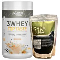 Kit Whey Protein Body Action 900g + Creatina 100% Pura 500g