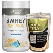 Kit Whey Protein Body Action 900g + Creatina 100% Pura 500g