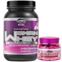 Kit Whey Protein + Colágeno + Femme Care 90 Cápsulas