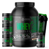 Kit Whey Protein Complex + Bcaa + Gluta + Crea + Colágeno + Shaker