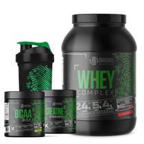 Kit Whey Protein Complex Blend + Bcaa + Creatina + Shaker