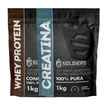 Kit: Whey Protein Concentrado 2Kg + Creatina Monohidratada 1Kg - 100% Importado - Soldiers Nutrition