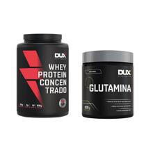 Kit whey protein concentrado 900g dux + glutamina 300g dux - DUX NUTRITION LAB