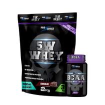 Kit Whey Protein Dark Insane 2Kg + Bcaa 100 caps - Pro Effect