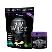 Kit Whey Protein Dark Insane 2Kg + Creatina 300g - Pro Effect - FN Forbis Nutrition