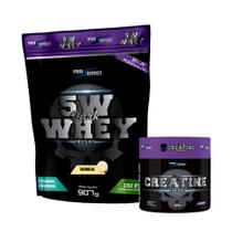 Kit Whey Protein Dark Insane 900g + Creatina 300g - Pro Effect - FN Forbis Nutrition