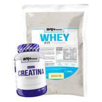 Kit Whey Protein Fit Foods 500G+ Premium Creatina 100G