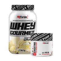 Kit Whey Protein Gourmet Pote 907g + Creatina Extreme Pump Elite Series 150g - FN Forbis Nutrition
