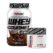 Kit Whey Protein Gourmet Pote 907g + Creatina Extreme Pump Elite Series 150g - FN Forbis Nutrition