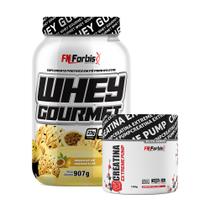 Kit Whey Protein Gourmet Pote 907g + Creatina Extreme Pump Elite Series 150g - FN Forbis Nutrition Kit Whey Protein Gourmet Pote 907g + Creatina Extreme Pump Elite Series 150g - FN Forbis Nutrition