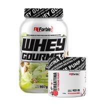 Kit Whey Protein Gourmet Pote 907g + Creatina Extreme Pump Elite Series 150g - FN Forbis Nutrition