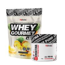Kit Whey Protein Gourmet Refil 907g + Creatina Extreme Pump Elite Series 150g - FN Forbis Nutrition