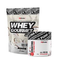 Kit Whey Protein Gourmet Refil 907g + Creatina Extreme Pump Elite Series 150g - FN Forbis Nutrition Kit Whey Protein Gourmet Refil 907g + Creatina Extreme Pump Elite Series 150g - FN Forbis Nutrition
