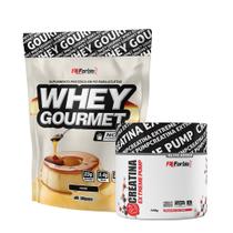 Kit Whey Protein Gourmet Refil 907g + Creatina Extreme Pump Elite Series 150g - FN Forbis Nutrition Kit Whey Protein Gourmet Refil 907g + Creatina Extreme Pump Elite Series 150g - FN Forbis Nutrition