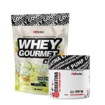 Kit Whey Protein Gourmet Refil 907g + Creatina Extreme Pump Elite Series 150g - FN Forbis Nutrition