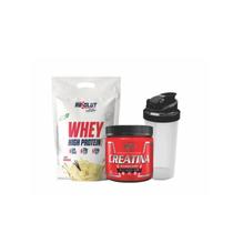Kit Whey Protein High Whey 900g Absolut e Creatina 300g Integralmedica Ganhe Coqueteleira