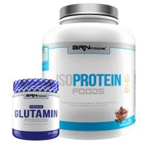 Kit Whey Protein Iso Protein Foods 2Kg + Glutamina 250g - BRN FOODS