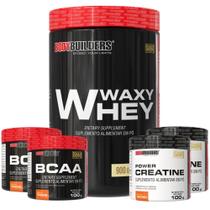 Kit Whey Protein Waxy Whey Pote 900g 2x BCAA 100g 2x Power Creatina 100g Bodybuilders Kit Whey Protein Waxy Whey Pote 900g 2x BCAA 100g 2x Power Creatina 100g Bodybuilders