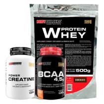 Kit Whey Proten 500G+ Bcaa 100G+ Power Creatina 100G