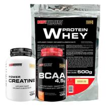 Kit Whey Proten 500G+ Bcaa 100G+ Power Creatina 100G - Bodybuilders