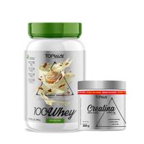 Kit Whey sabor limão 900g e Creatina 100% pura 300g topway Kit Whey sabor limão 900g e Creatina 100% pura 300g topway