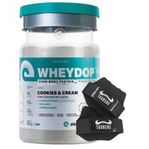 Kit Wheydop Cookies & Cream 900g + Luva Elemento Puro