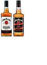 Kit Whiskey Jim Beam Bourbon Kentucky + Jim Beam Fire 1l cd