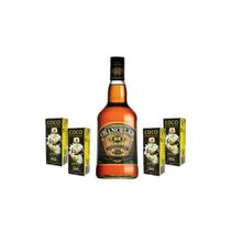 Kit Whisky Chanceler 1L + 4 Agua de Coco Quadrado 200ml