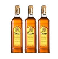 Kit Whisky Drury's Blended Nacional 900ml 3 unidades