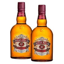 Kit Whisky Escocês Chivas Regal 12 anos 1 Litro com 2 unidades Kit Whisky Escocês Chivas Regal 12 anos 1 Litro com 2 unidades