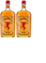 Kit Whisky Fireball com Licor de Canela 750ml 2 unidades