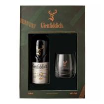 Kit Whisky Glenfiddich 12 Anos 750ml + Copo