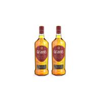 Kit Whisky Grant's Triple Wood Blended Scotch 1L 2 unidades