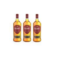 Kit Whisky Grant's Triple Wood Blended Scotch 1L 3 unidades