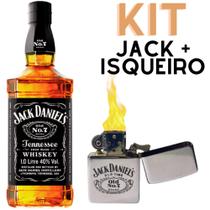 Kit whisky Jack Daniel's Old N7 acompanha isqueiro personalizado - JACK DANIELS