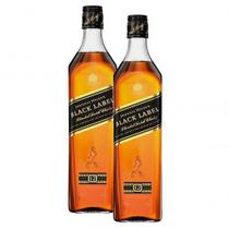 Kit Whisky Johnnie Walker Black Label 750ml com 2 unidades