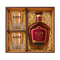 Kit Whisky Pure Malt + 2 Copos Vegas + Caixa Presenteável