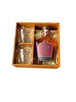 Kit Whisky Pure Malt Com Dois Copos E Uma Elegante Caixa Mdf