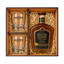 Kit Whisky Single Barrel + 2 Copos 250ml+ Caixa Presenteável