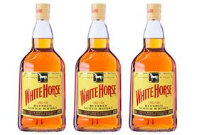 Kit Whisky White Horse Blended 1L - Cavalo Branco 3 unidades