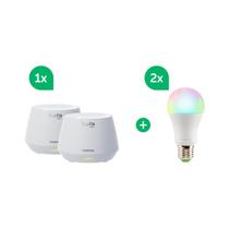 Kit Wi-Fi 6 Mesh com 2 Lâmpadas Inteligentes Intelbras Wi-fi EWS 410 + Conjunto Twibi AX