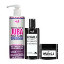 Kit Widi Care Acidificante Juba + Shampoo e Máscara Infusão Kit Widi Care Acidificante Juba + Shampoo e Máscara Infusão