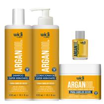 Kit Widi Care Argan Oil Shampoo + Condicionador + Máscara + Óleo 7ml Kit Widi Care Argan Oil Shampoo + Condicionador + Máscara + Óleo 7ml