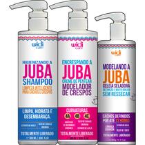 Kit Widi Care Encrespando a Juba Shampoo Higienizando Geleia Seladora e Creme de Pentear Hidratação Intensa e Anti Frizz