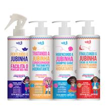 Kit Widi Care Infantil Jubinha Shampoo, Condicionador, Creme de Pentear Pesadinho, Spray Desembaraçante Kit Widi Care Infantil Jubinha Shampoo, Condicionador, Creme de Pentear Pesadinho, Spray Desembaraçante