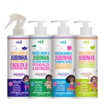 Kit Widi Care Infantil Jubinha Shampoo, Gelatina, Creme Levinho, Spray Desembaraçante