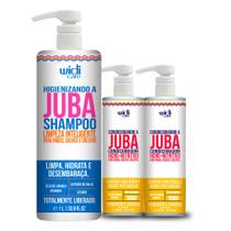 Kit Widi Care Juba Shampoo 1L + 2 Condicionadores 500ml
