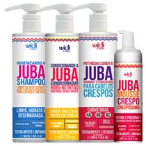 Kit Widi Care Juba Shampoo Condicionador Potencializando E Mousse Crespo Tratamento Cabelo Vegano