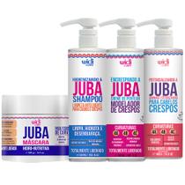 Kit Widi Care Juba Shampoo, Gommage, Encrespando, e Máscara