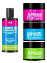 Kit Widi Care Super Poderosas Shampoo + 3 Máscaras